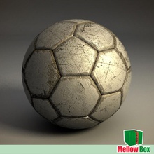 velha bola de futebol bolas a caixa danificado destruir suave modelo idade oldschool esporte o uso 3d print model - Mito3D