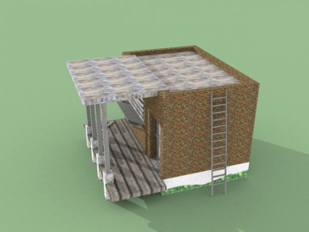 old house architecture 3D print model - Mito3D