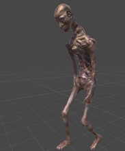 yaşlı adam zombi canavar karakterler 3d print model - Mito3D