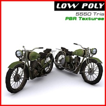 old motorcycle 2 3dfreelancerus abandoned antique bike crash damaged game garage ii lower lowpoly military model moto motor pbr poly ready real time trash vehicle war world ww wwii 3d print model - Mito3D