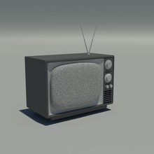 la vieja televisión accesorios andreasolsen eléctrico electrónica modelo de ruido edad pantalla tecnología tv video 3d print model - Mito3D