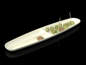 olive dish architecture eat elements flatware food furnishings hiddevandijk model party plated snack table tableware tapa tapas 3d print model - Mito3D