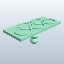 olímpico sello anillo v1 anillos Deportes cifras equipo imprimible lowpoly 3d print model - Mito3D