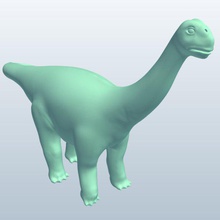 opisthocoelicaudia v1 dinosaurs printable lowpoly 3d print model - Mito3D