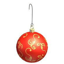 ornament v1 ball golden designs saisonale bedruckbar ist lowpoly 3d print model - Mito3D