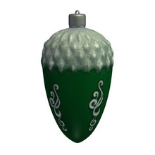 ornament v1 pine cone green seasonal printable lowpoly 3d print model - Mito3D