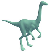 ornithomimus v1 dinozorlar yazdırılabilir lowpoly 3d print model - Mito3D