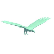 osprey v1 a los animales imprimible lowpoly 3d print model - Mito3D
