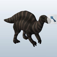 ouranosaurus v1 Dinosaurier bedruckbar ist lowpoly 3d print model - Mito3D