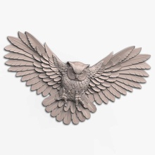 baykuş kabartma cnc 3d hayvan birdowl model modeler3dcom doğa rahatlama 3d print model - Mito3D