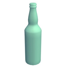 oz beer bottle v1 22oz containers printable lowpoly 3d print model - Mito3D