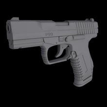 p99max aleksandr alekseev auto deagle desert deserteagle eagle firearm gun imi model p99 max pistol real realistic simulation time walther weapon P99 3d print model - Mito3D