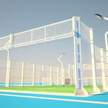 campo da paddle tennis 3d 3ds architettura arenas acquistare corte dxyz max modello obj pagaia padel racchetta la sport struttura il vray 3d print model - Mito3D