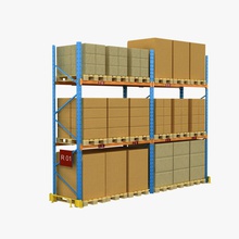 pallet rack architecture center distribution elements euro facility forklift furnishings furniture handle high logistic material model qlee retail shelving spedition storage store warehouse 3d print model - Mito3D