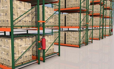 pallet rack architecture box container elements extinguisher fire industrial jasenluxchambers manufacture model shelf shelving 3d print model - Mito3D