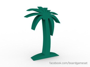 palm tree board game tokens meeple token upgrade accessory accessories replacement 3d print model - Mito3D