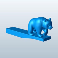 pandabear v1 hood süsler panda ayı dekorasyon yazdırılabilir lowpoly 3d print model - Mito3D
