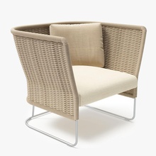 paola lenti - ami silla 3d presidente chill el sofá dimosbarbos mobiliario muebles modelo a cabo al aire libre fuera la almohada suave vray 3d print model - Mito3D