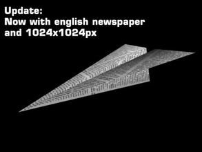 paperplane de l'avion des avions en avion dart vol mouche jet modèle journal bureau papier redfox1980 jouet 3d print model - Mito3D