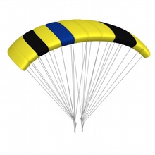 parachute4 3dmb pomba exterme voo voar pára-quedas parapente piloto recreação céu skydive nave espacial esporte ufo 3d print model - Mito3D