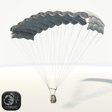 parachute low poly aircraft airplane assets cordy dove dropping exterme flight fly game jump lower marine model paraglide paragliding parasailing paratrooper pilot plane ready sea sky skydive sport 3d print model - Mito3D