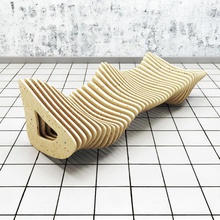 parametrico panchina la sedia decorazione arredamento mobili foglia modello profilo staminali albero vgvladimir 3d print model - Mito3D