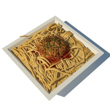 pasta dinner dish food icreate lunch mince model spaghetti vegetable 3d print model - Mito3D