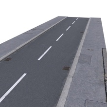 kaldırım - sokak mimarlık asfalt christoph şehir kir gehsteig gri letmaier göster model gerçekçi sahne stadt taş e hediyesi yapısı trafik trottoir verkehr 3d print model - Mito3D