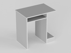 pc-Tisch Schreibtisch Architektur computer comuter display Einrichtung Möbel Modell pc Raum sengul sinan Tabelle 3d print model - Mito3D