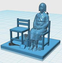 peace girl statue architecture 3d print model - Mito3D