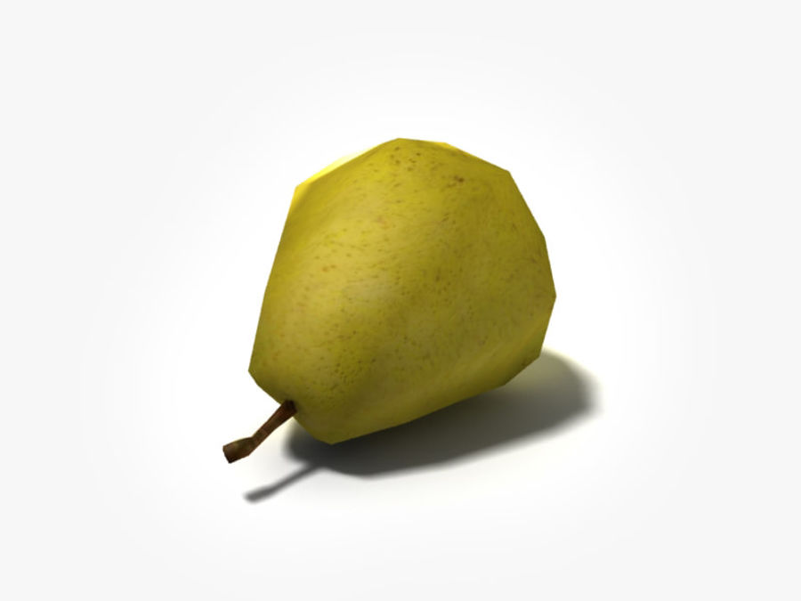 la pera fatgod88 de alimentos fruta inferior modelo poli 3D print model - Mito3D