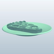 pecan pie slice v1 food printable lowpoly 3d print model - Mito3D