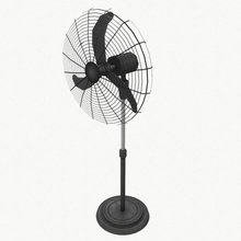 pedestal fan type 2 low poly 3d appliance base blade cordy electric electronics fbx fin fs4011c game heating leran lower max model obj ready stand table three vented ventilation 3d print model - Mito3D