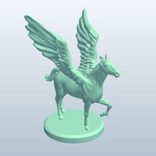 pegasus-v1 pegasus mythische Kreaturen bedruckbar ist lowpoly 3d print model - Mito3D