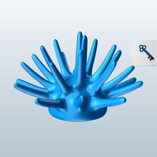 crayon oursin v1 le de la mer l'oursin du poisson aquatiques vie imprimable lowpoly les poissons aquatique 3d print model - Mito3D