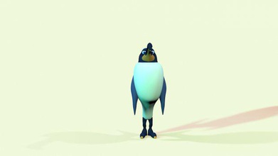 pinguino cartone animato animali 3d print model - Mito3D