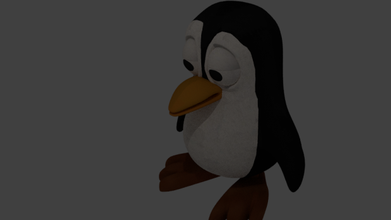 penguin cartoon animals 3d print model - Mito3D