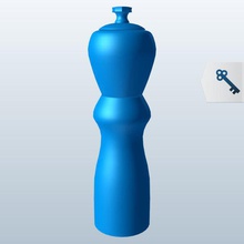 pepper grinder v2 kitchen items printable lowpoly 3d print model - Mito3D
