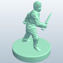persa warriorsakinaka gran daga v1 guerreros akinaka de tamaño personas imprimible lowpoly 3d print model - Mito3D