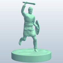 Persischen warriorspalta Licht javelin v1 persische Krieger palta Menschen bedruckbar ist lowpoly 3d print model - Mito3D