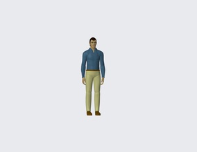 pessoa o personagem os caras humanos do sexo masculino homem modelo stylesharp 3d print model - Mito3D