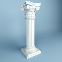 peterhof columnas 14 en la arquitectura de edificio clásico columna corinto decoración elementos casa interior modelo ornamento petergof stig 4327 estilo walldecoration 3d print model - Mito3D