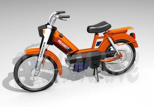 103 peugeot moto araç 3d print model - Mito3D