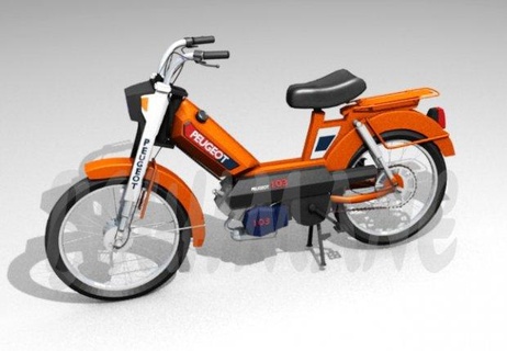 peugeot 103 moto veicoli 3d print model - Mito3D