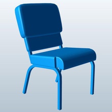 v1 pew Yığıcı sandalye mobilya yazdırılabilir lowpoly 3d print model - Mito3D