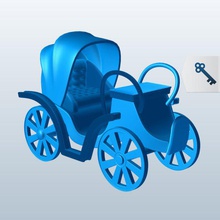 phaeton carriage v1 transportation printable lowpoly 3d print model - Mito3D