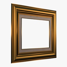 picture frame v12 3d molier 3ds art decorating elements furnishings furniture gallery home interior max mirror model painted portrait vray wall wood 3d print model - Mito3D