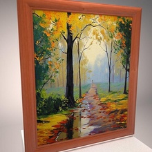 picture frames impressionist paintings 3d2tinker architecture bedroom building canvas color creative frame furnishings furniture hand interior live model painted room vibrant wood 3d print model - Mito3D