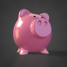 piggy bank animal box coins container creative currency furnishings furniture mcdonnell model money pig save storage 3d print model - Mito3D