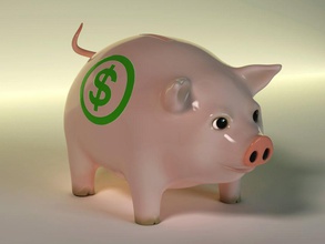 piggy bank animal cash ceramic coins container dollar furnishings model money nosleepingt pig pinky porky save vray 3d print model - Mito3D